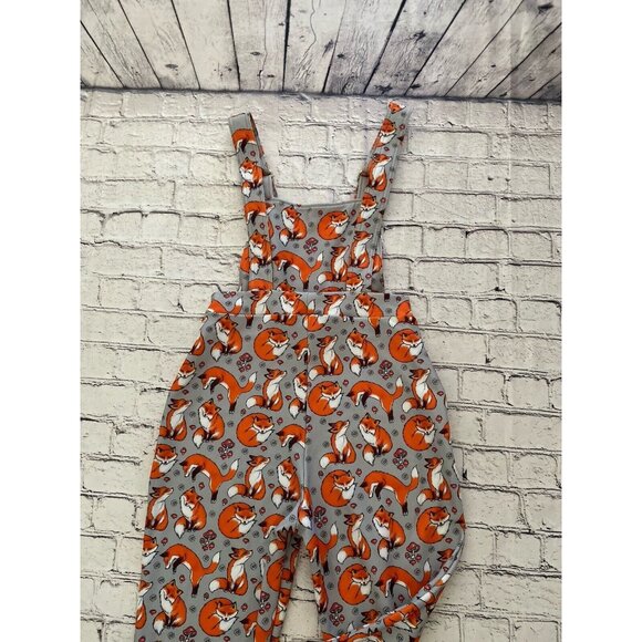 BlackMilk Overalls Fox and Mushroom Gray‎ Orange Rare Sz Small Vintage Australia - Picture 10 of 16
